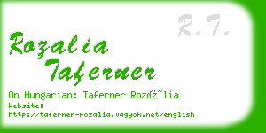 rozalia taferner business card